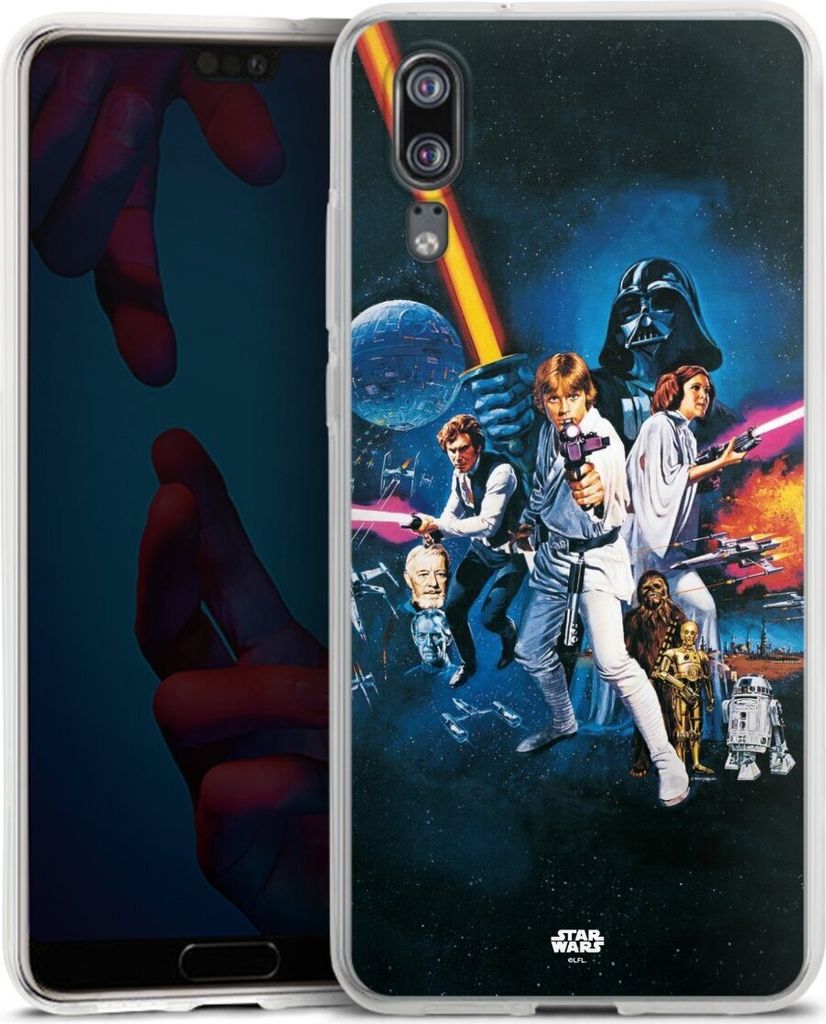 DeinDesign Handyhülle für Huawei P20 Silikon Hülle Case Smartphone Schutzhülle Episode IV Fanartikel Star Wars