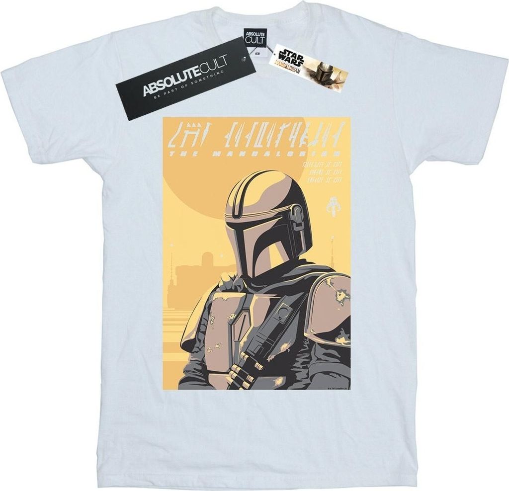 Star Wars - "The Mandalorian" T-Shirt für Herren BI47088 (5XL) (Weiß)
