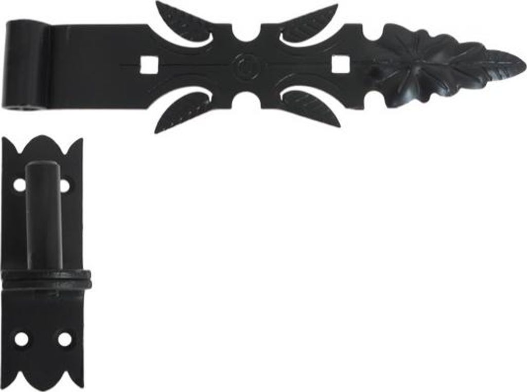Geschmiedetes Bandscharnier 30 cm mit Haken zum Anschrauben