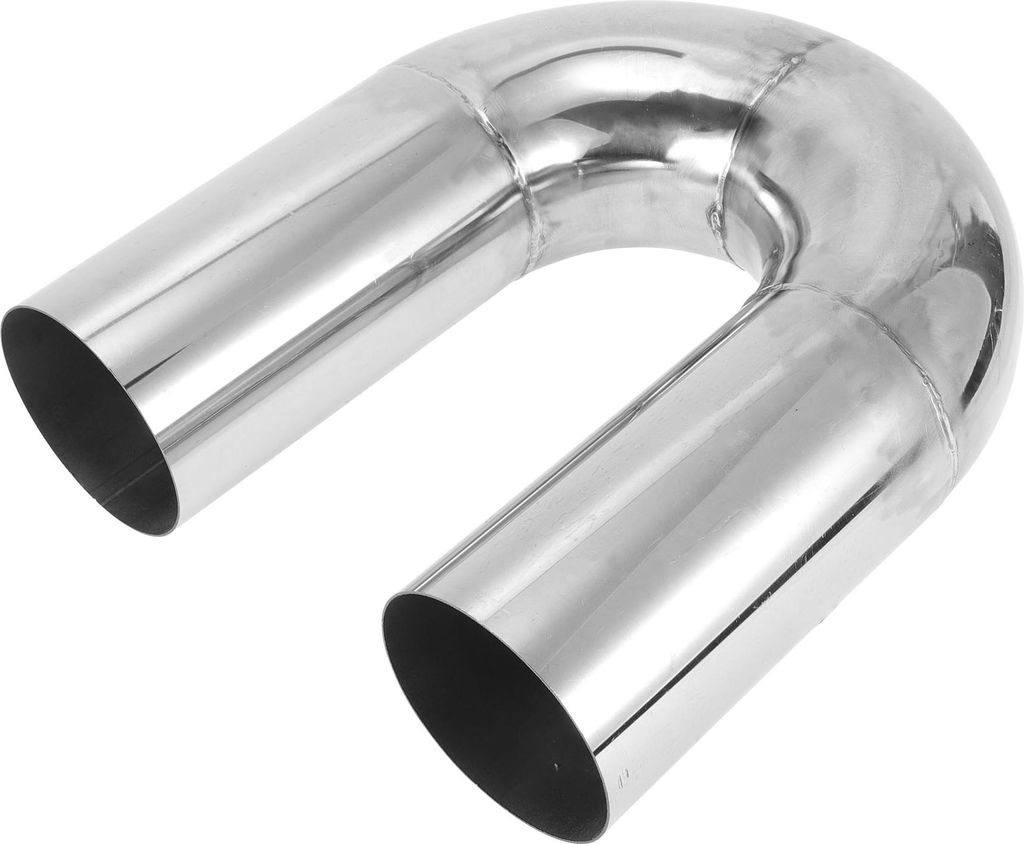 180 Grad Biegerohr Auspuffrohr DIY Benutzerdefiniertes Auto Modifiziertes Auspuffrohr Rohrleitung 108mm/4,25" OD 300mm/11,81" Länge T304 Edelstahl...