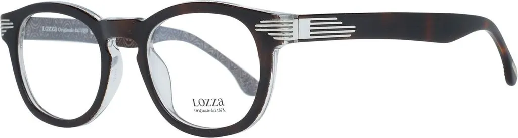 Lozza VL4104 0APB 48-21: Occhiali da Vista Unisex Marrone Vintage