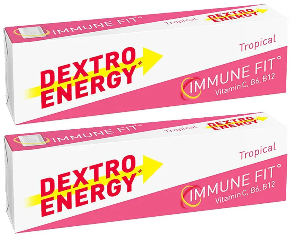 Dextro Energy Sticks Tropical - Plaquettes de Dextrose Énergie Rapide