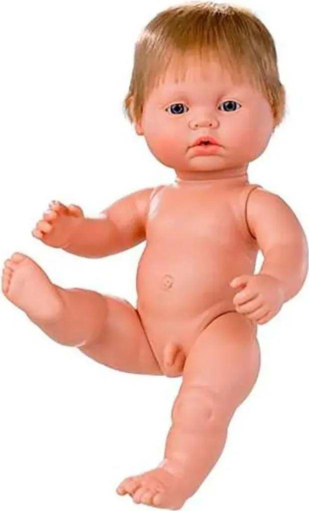 Poupon Articulé 38 cm Berjuan Baby Doll en Vinyle Souple pour Garçon