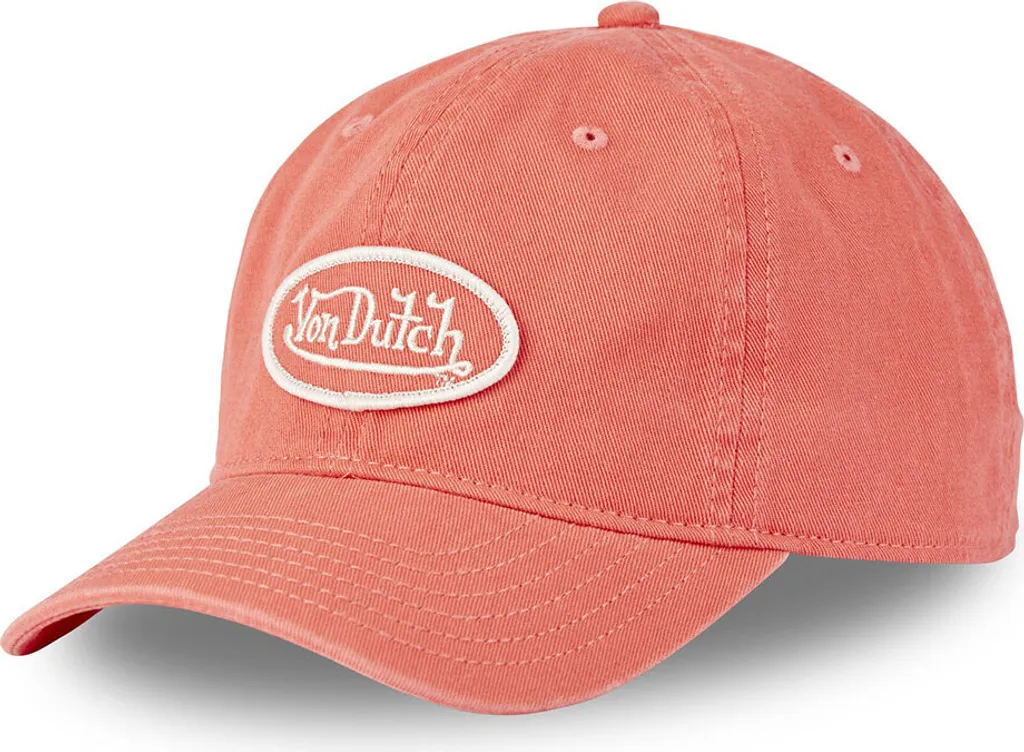 Casquette de Baseball Von Dutch Orange pour Homme avec Visière Courbe