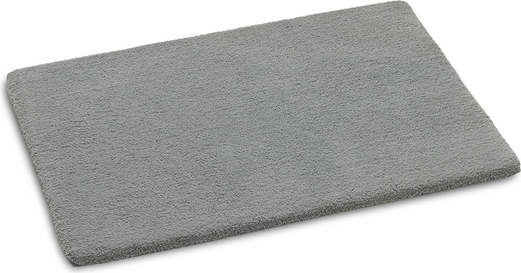 Rhomtuft Badteppich Square eckig 70 x 120 cm Farbe kiesel