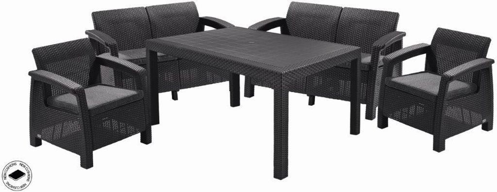 Zahradní set KETER Corfu II Fiesta - grafit Obrázek produktu 