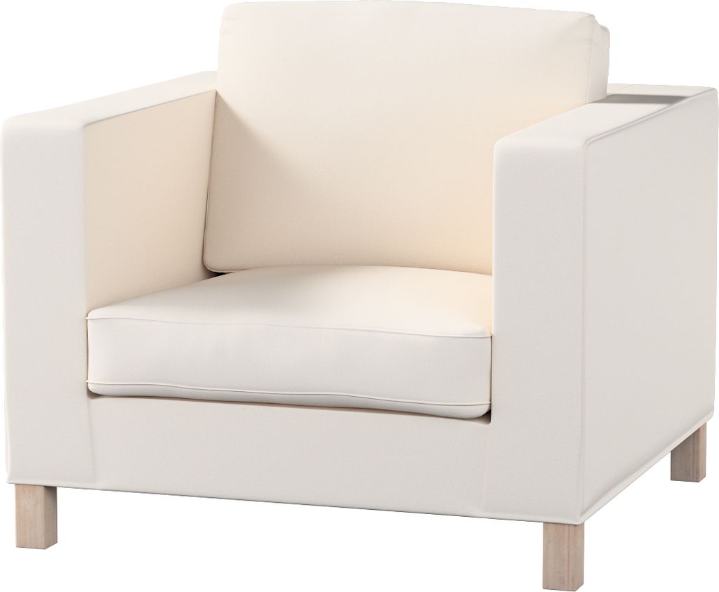 Dekoria Bezug für Karlanda Sessel, kurz, hellbeige, Bezug für Karlanda Sessel