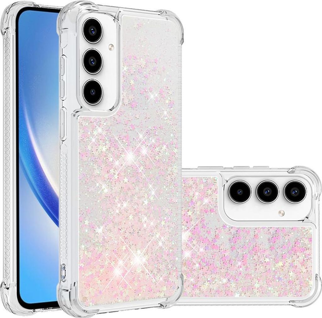 Samsung Galaxy A57 Hülle - Coverup Liquid Glitzer Back Cover - Pink