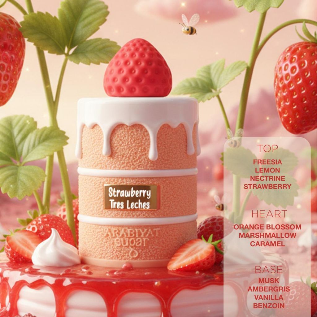 Arabiyat Sugar – Strawberry Tres Leches 100 ml Eau de Parfum Frauen