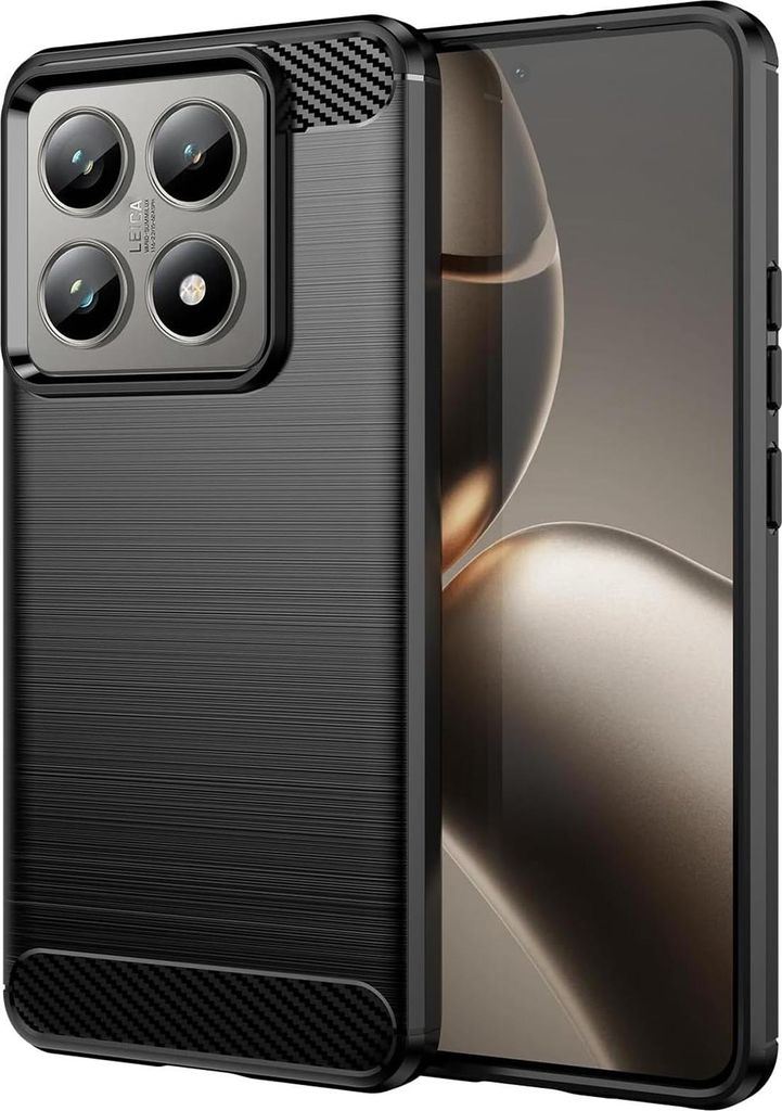 Hülle Carbon für Xiaomi 14T Schutzhülle Handy Case TPU Cover Handyhülle