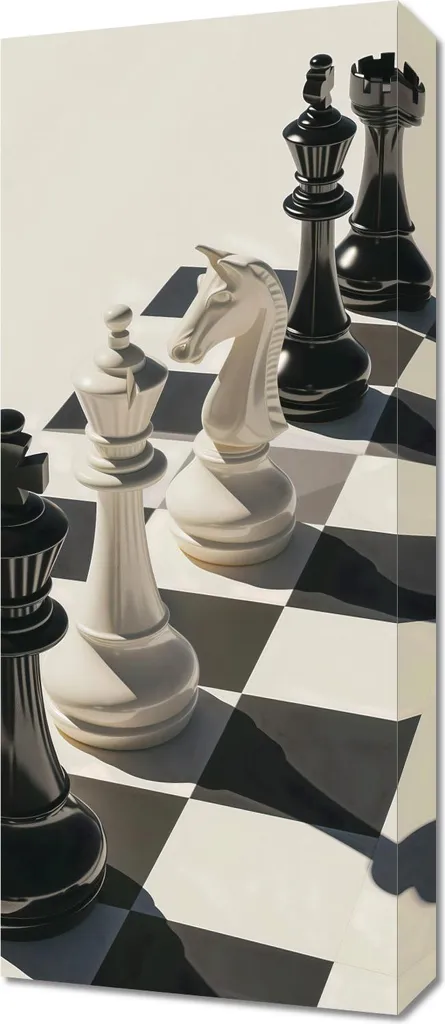 Image Échecs et Mat 30 x 70 cm - Idée Déco pour Bureau et Espace de Travail