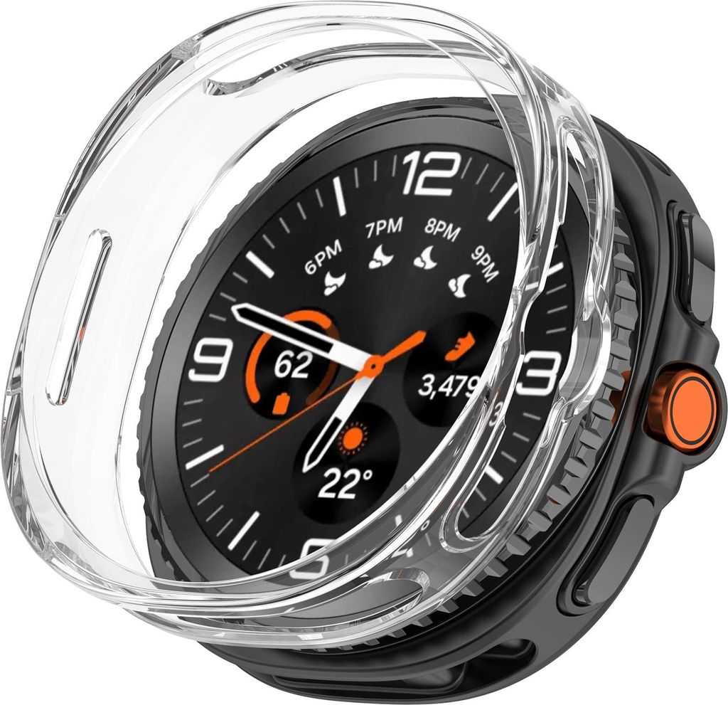 Strap-it Soft Case Schutzhülle aus TPU Material - passend für Samsung Galaxy Watch 8 Classic 46mm (transparent)