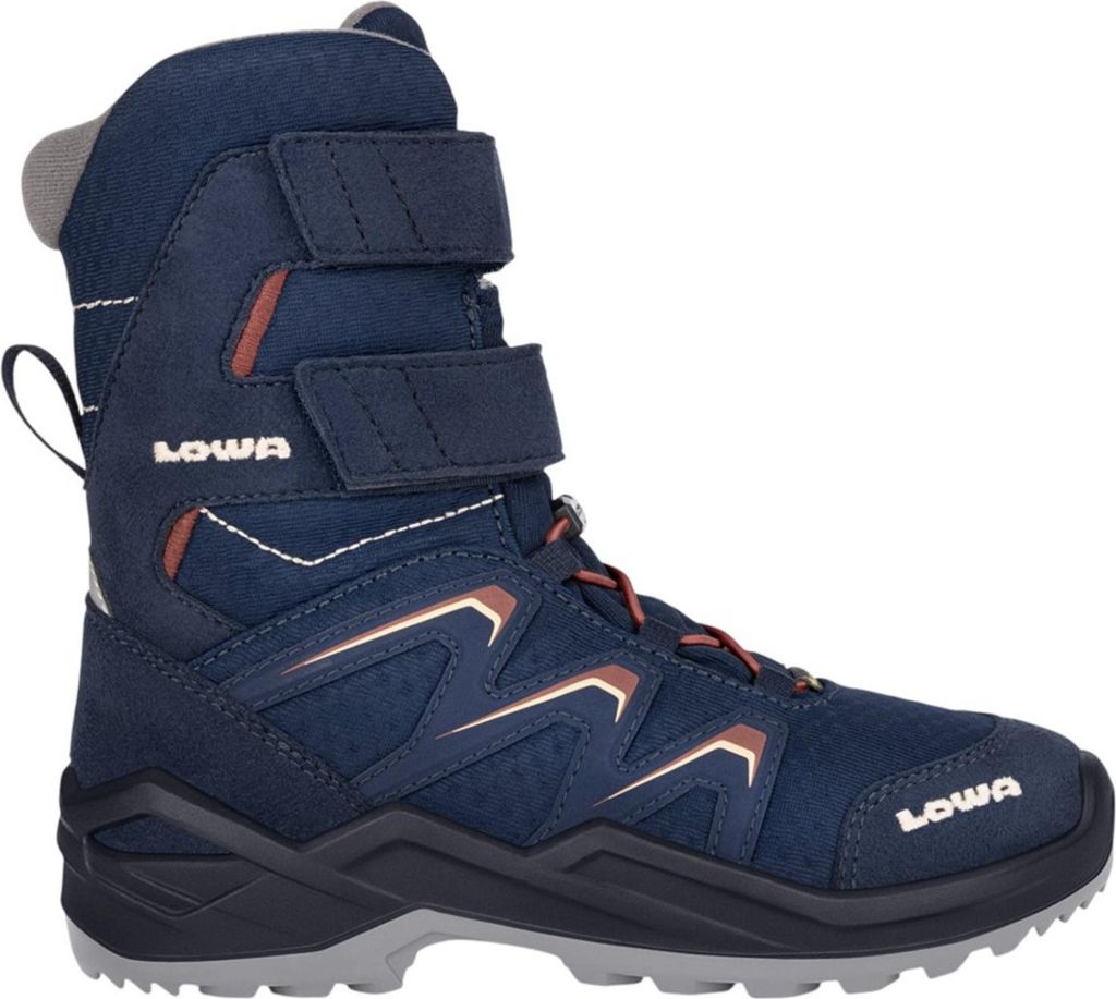 Lowa MADDOX Kinder Schneeschuhe, warm gefüttert und wasserdicht mit GTX, Blau