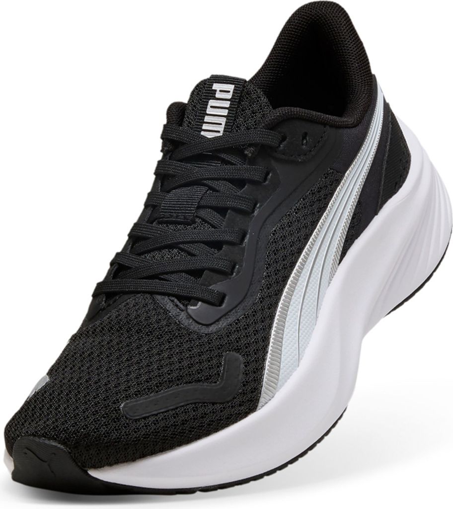 PUMA Pounce Lite Jr kids indoor trainers 401512 01 Black-White , Schuhgröße:37.5 EU