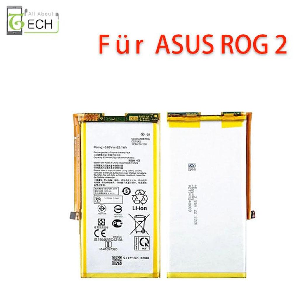 Für Asus ROG Phone 2 ZS660KL Akku Batterie C11P1901 6000mAh Produktbild 