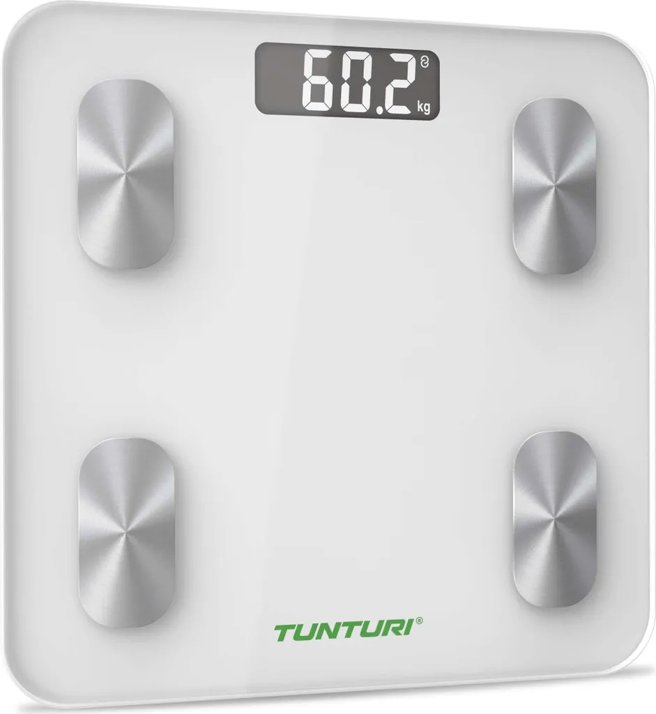 Tunturi SC30 Smart Scale Blanc : Pèse-personne Connecté Haute Précision