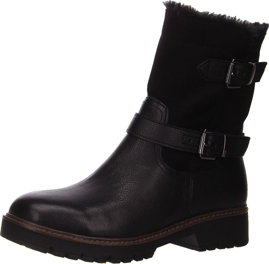Tamaris Stiefel bequem warm gefüttert in schwarz, Gr. 40