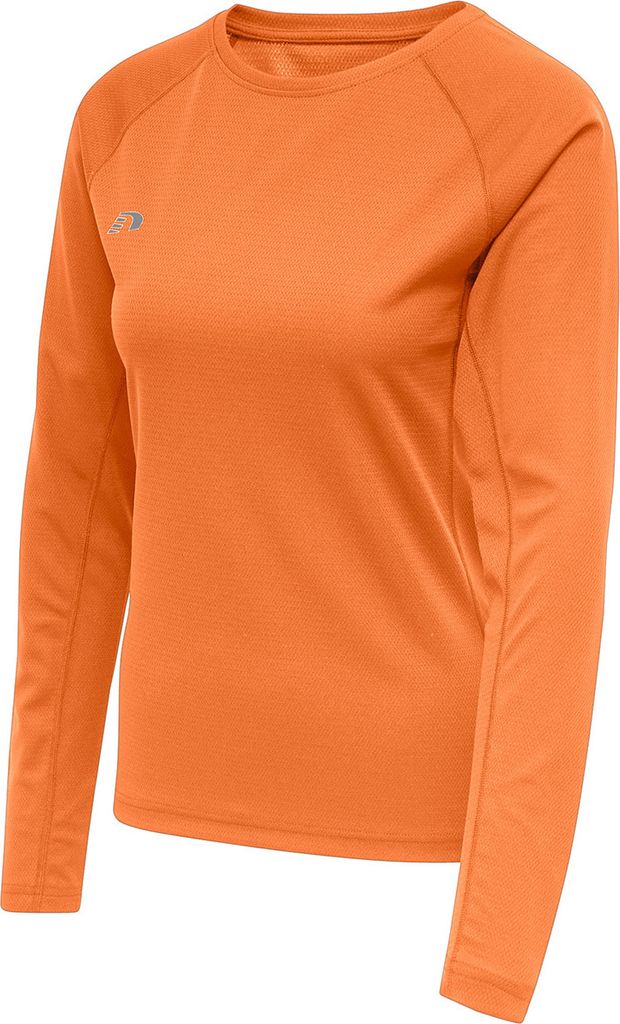 Hummel Womens Core Running T-shirt L/s, ORANGE TIGER, XS, Damen