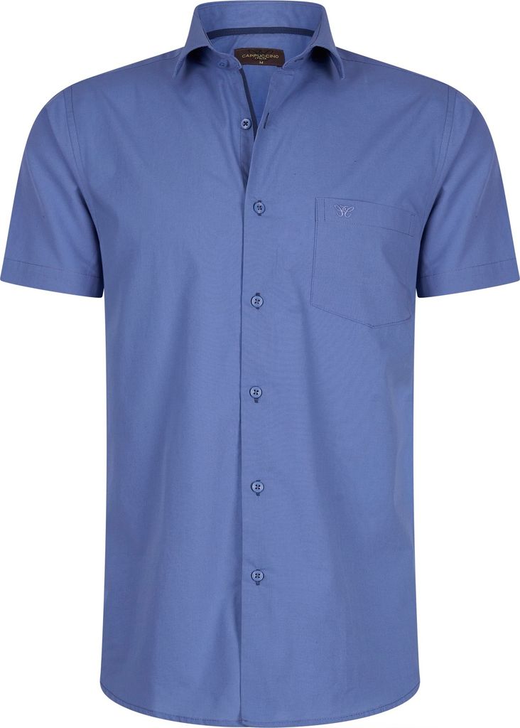 Cappuccino Italia Korte Mouw Palermo Blau - Große L