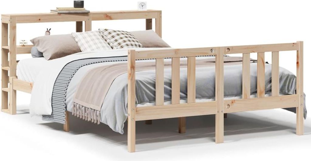 Bettgestell mit Kopfteil ohne Matratze 120x200 cm