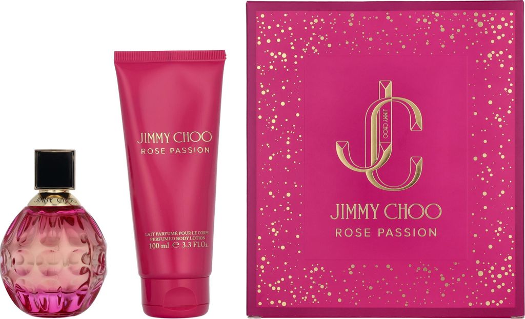 Edp Spray 60ml/Perfumed Body Lotion 100ml Jimmy Choo Rose Passion Giftset