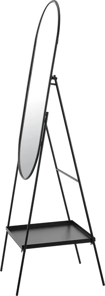 Miroir de sol Perano idéal pour dressing avec rangement accessoires - 6