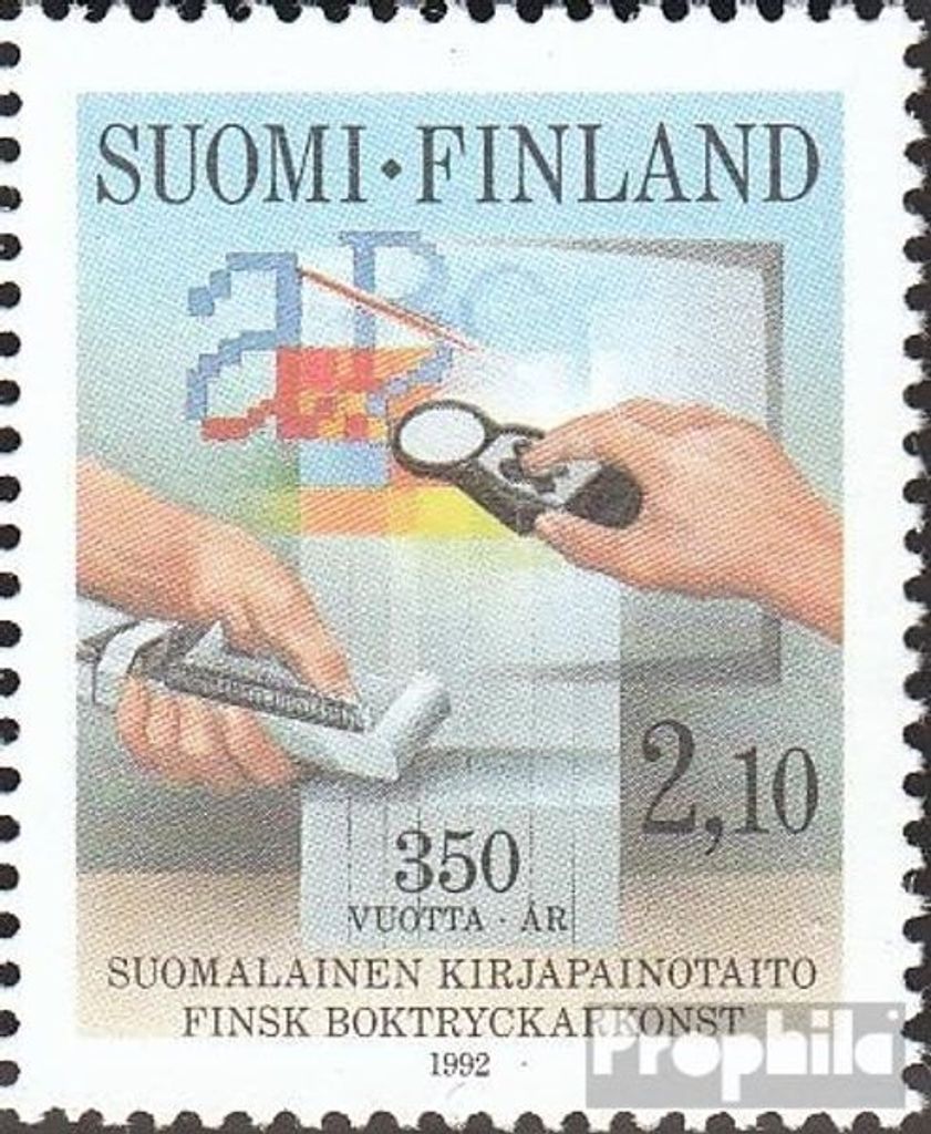Briefmarken Finnland 1992 Mi 1194 (kompl.Ausg.) postfrisch Buchdruck