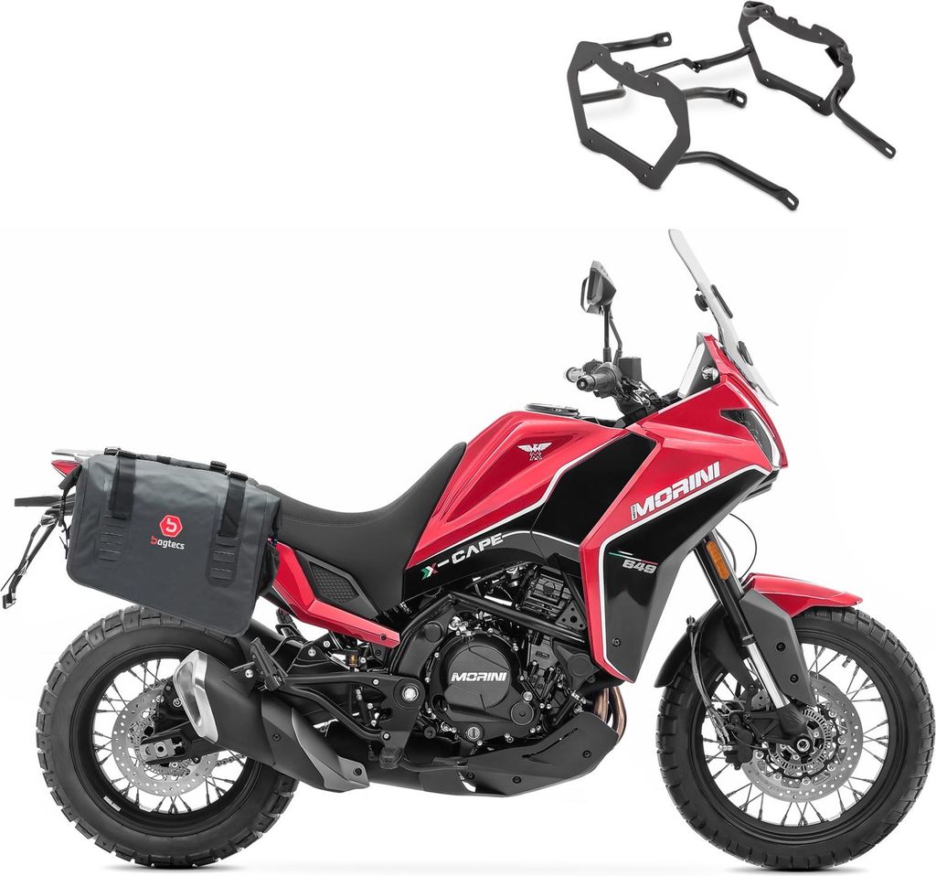 Satteltaschen + Kofferträger passend für Moto Morini X-Cape 650 21-24