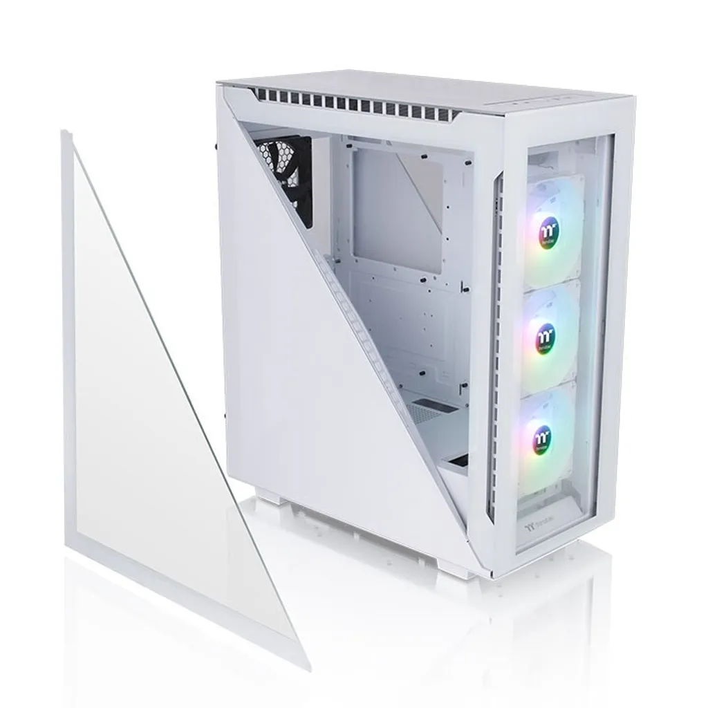 Boîtier PC pour Setup Gaming Blanc Thermaltake Divider 500 TG Snow ATX