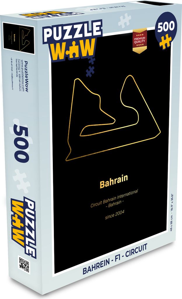 MuchoWow Puzzle 500 Teile Bahrain - F1 - Rennstrecke - Denken - Spiel - Toy