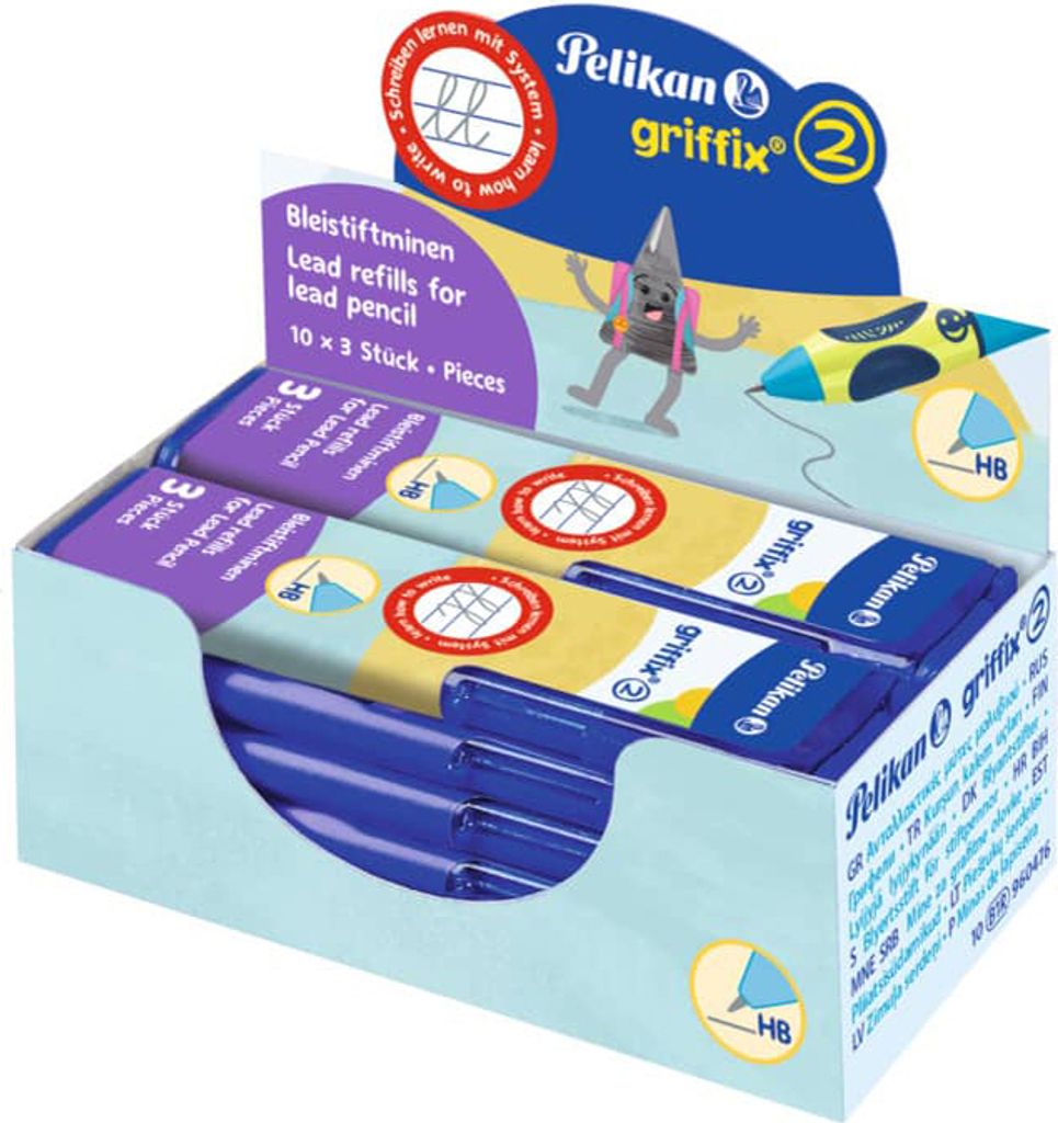 Pelikan Minen Bleistift Griffix B1R 3St.FS D/GB/ Produktbild 