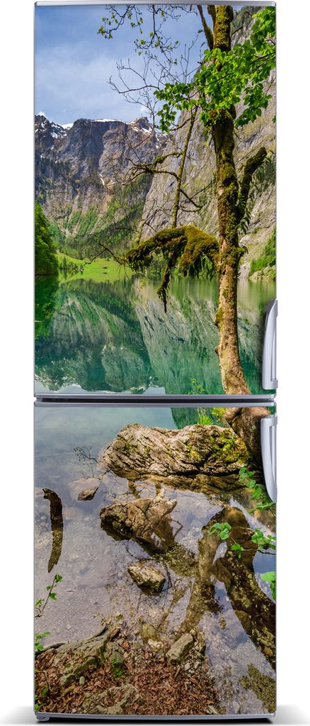 Tulup Kühlschrankdekoration - Magnetmatte - 60 cm x 180 cm - Magnet auf dem Kühlschrank - See In Den Bergen