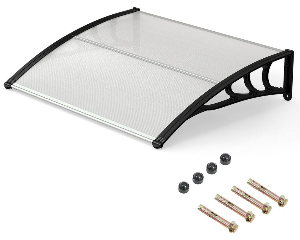 Abri de porte d'entrée COSTWAY, 100x75,5 cm, toiture en Image du produit 