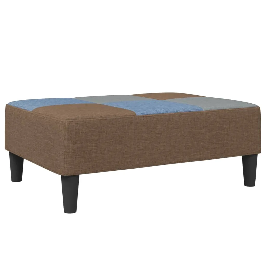 SYFAX™ Poggiapiedi Patchwork 77x55x31 cm in Tessuto