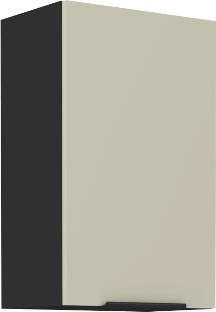 Mobile Cucina AGAFIJA 45 cm Cashmere e Nero | Pensile Superiore Design
