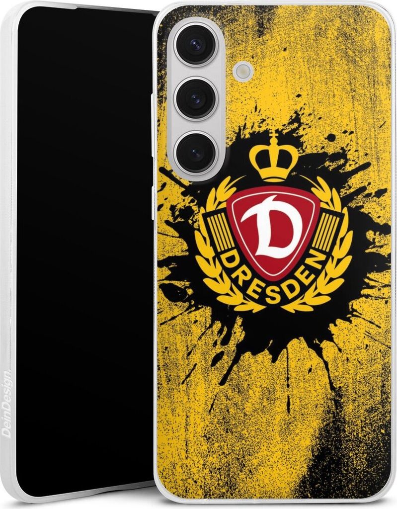 DeinDesign Slim Hülle für Samsung Galaxy S25+ Silikon Case Ultra Dünn Handyhülle Fußball Offizielles Lizenzprodukt SG Dynamo Dresden