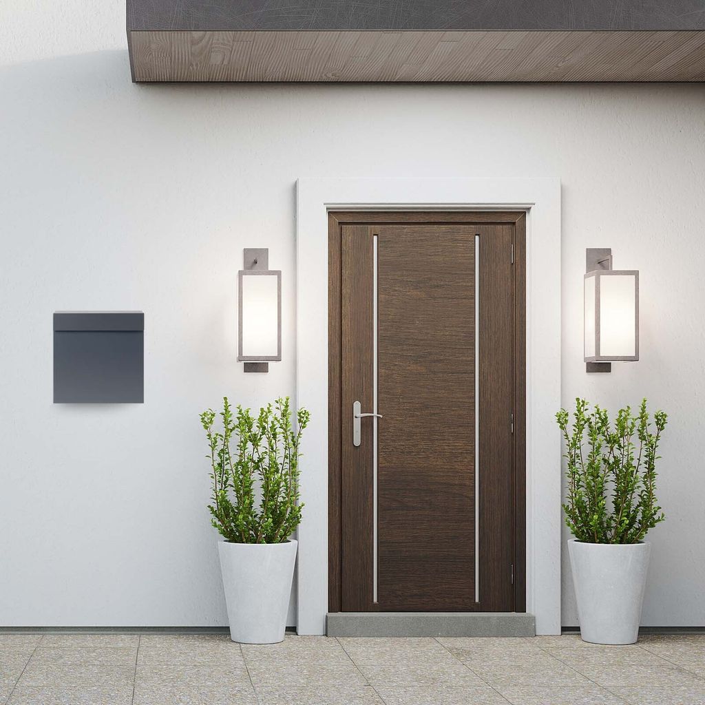 Wiltec Designer Briefkasten V49 anthrazit 370 x 105 x 370 Produktbild 2