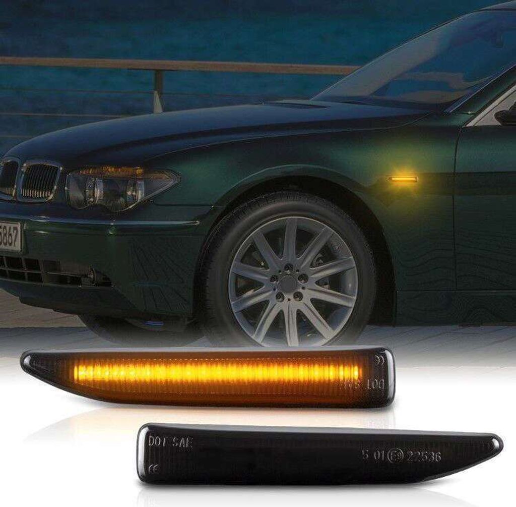 Led Seitenblinker für BMW 7er E65 E66 | 2001-2008 | SCHWARZ