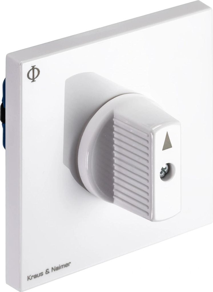 Kraus & Naimer Ausschalter,2polig,60°,Unterputzeinsatz,Ith=20A,P=5,5 kW (AC3,400V AC),2x2,5 mm², 1 Stk.