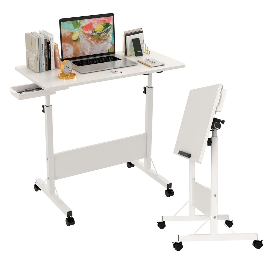 Table d'ordinateur portable Table de bureau à roulettes Image du produit 