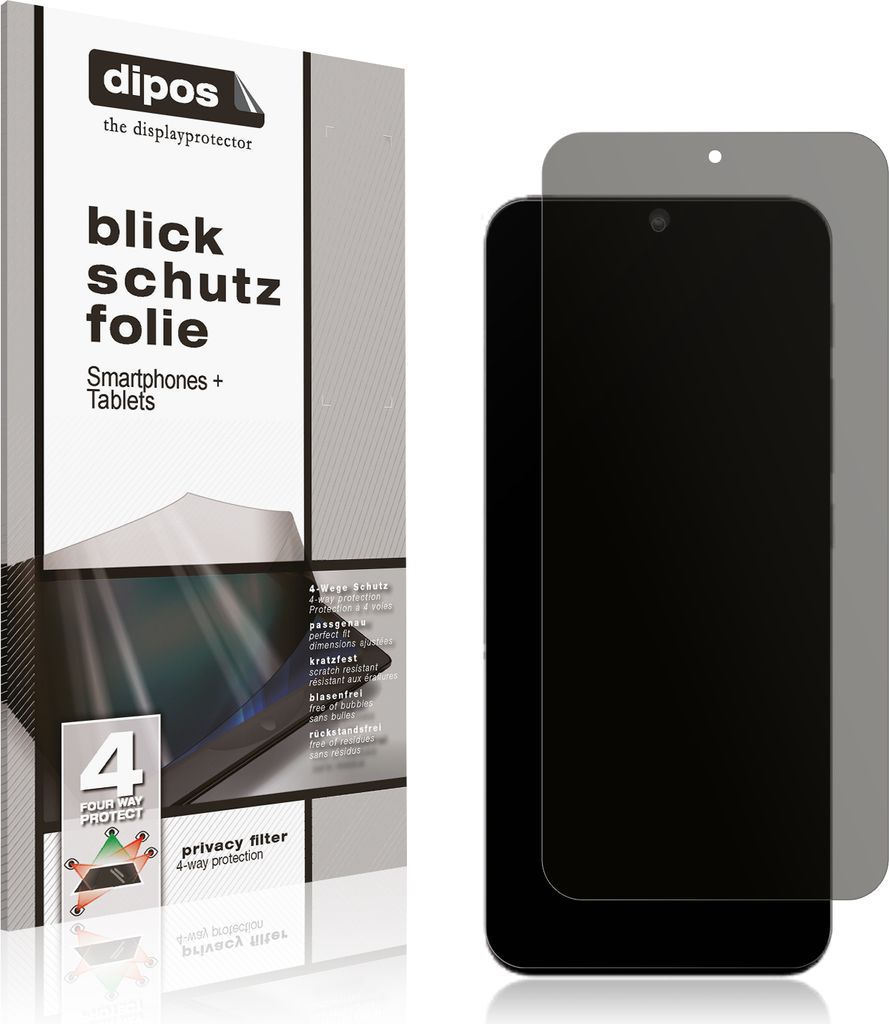Schutzfolie für Realme 10 Pro mit Sichtschutz Blickschutz Folie