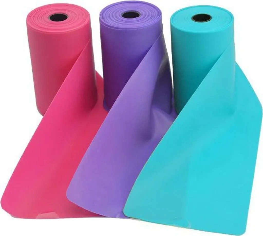 Rouleau de Bande d'Aérobie TPE Violet 12m pour Fitness et Yoga