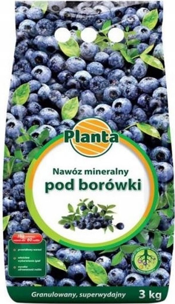 Okyselující granulované hnojivo pro borůvky 3 kg Obrázek produktu 