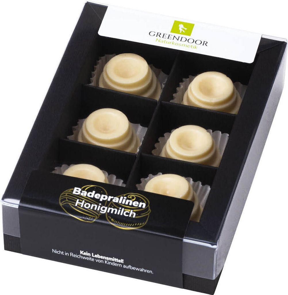 GREENDOOR Geschenk Set Badepralinen Honigmilch Produktbild 