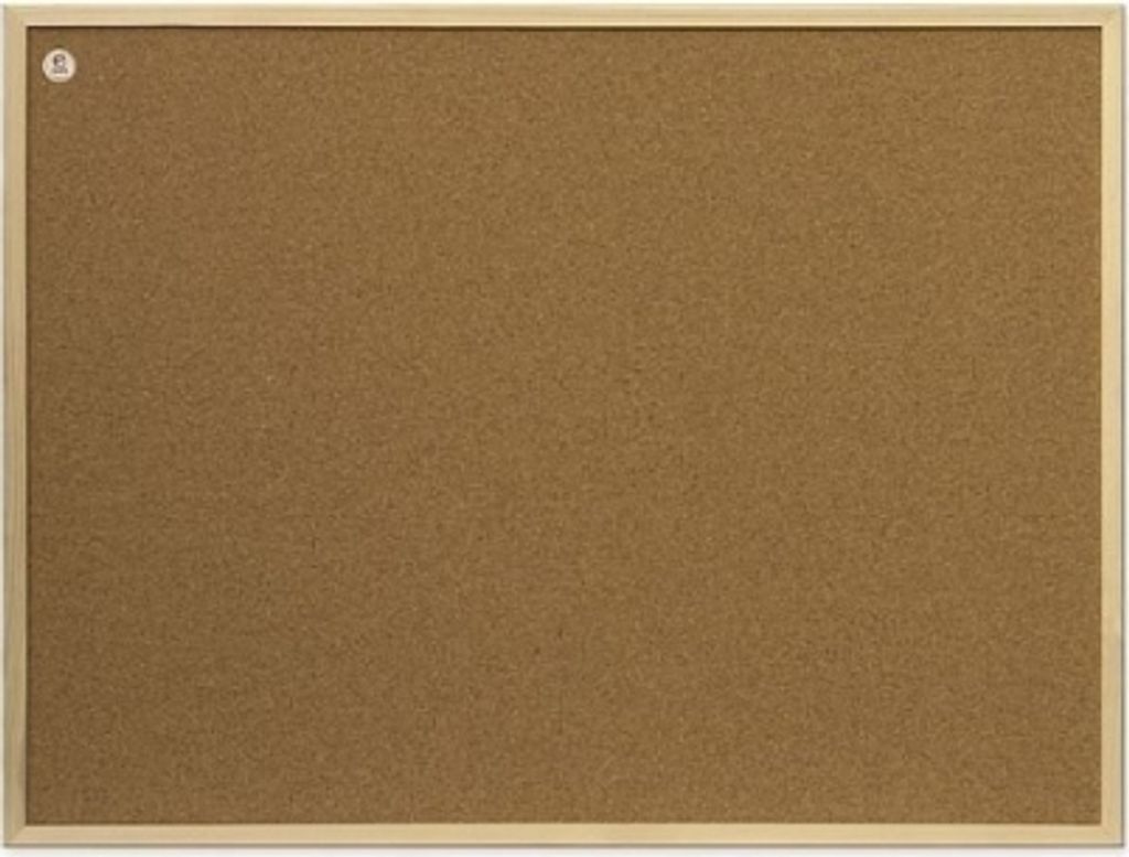 Memobe korková tabuľa 60x40 cm s dreveným rámom Obrázok produktu 