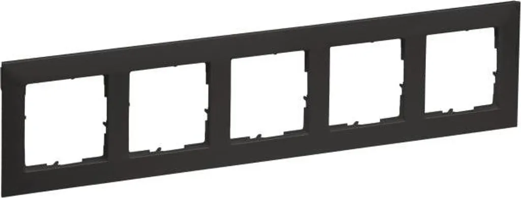 Cadre de finition 5 postes Legrand Seano 765475 anthracite laqué