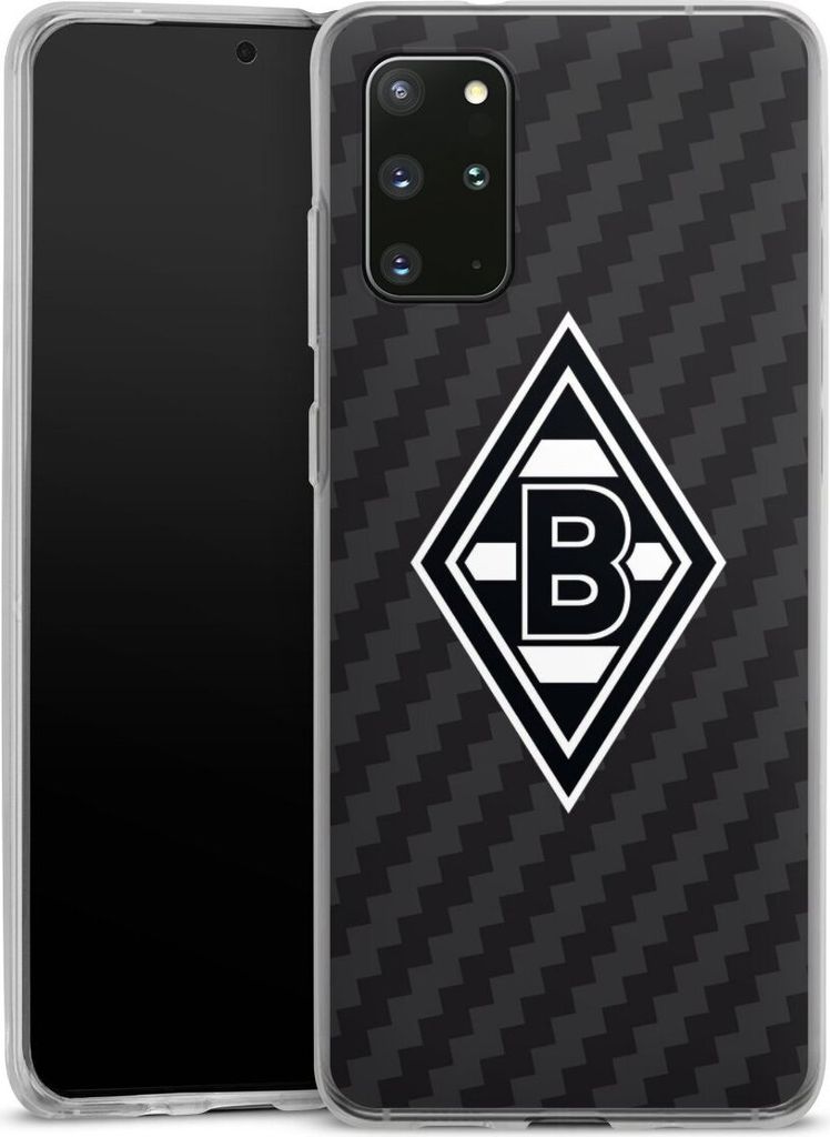 DeinDesign Handyhülle für Samsung Galaxy S20 Plus 5G Silikon Hülle Case Smartphone Schutzhülle Borussia Mönchengladbach Carbon Gladbach