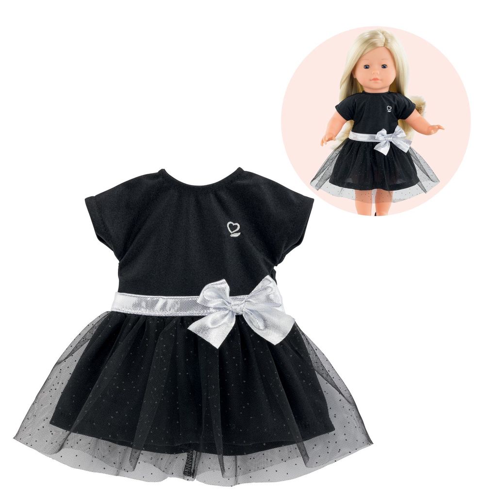 Corolle 211310 Robe de soirée Pour poupée ma Puppenkleidung, Schwarz