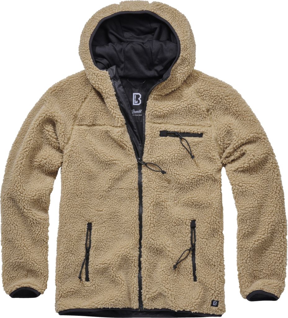 Brandit Teddy Worker Jacke Beige S Mann Beige S