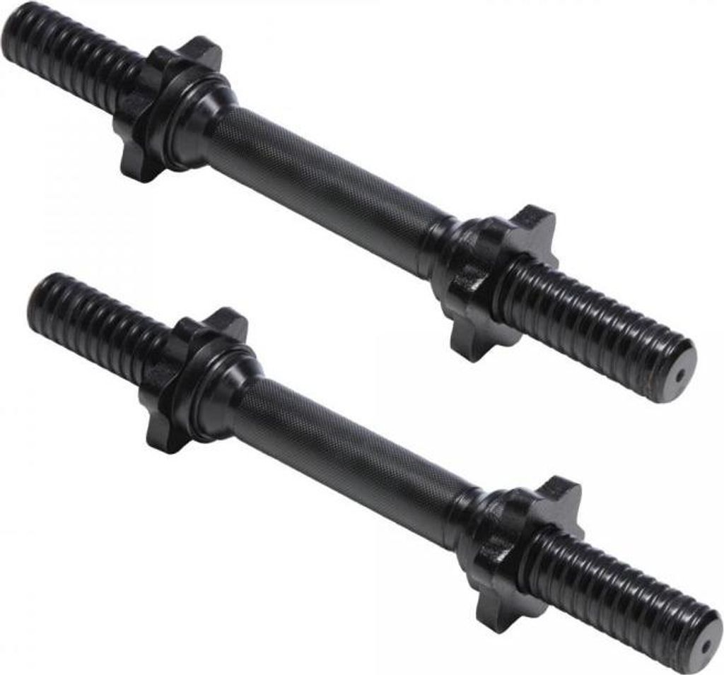 Gorilla Sports Sada tyčí se závitem, 35 cm, 2 ks, černá Obrázek produktu 